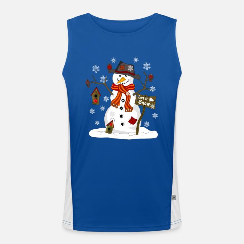 snowman Men's Functional Contrast Tank Top 