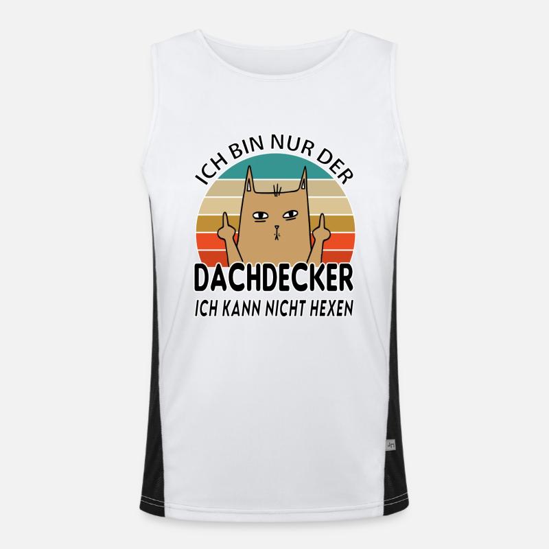 Dachdecker Funktionelles Kontrast-Tank Top für Männer 