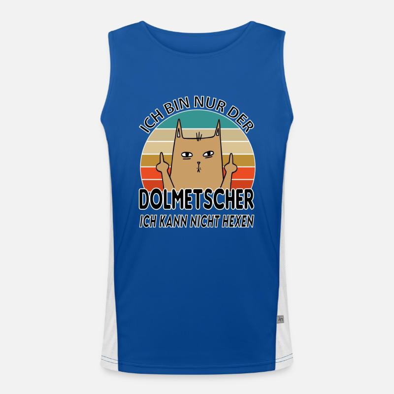 Dolmetscher Funktionelles Kontrast-Tank Top für Männer 