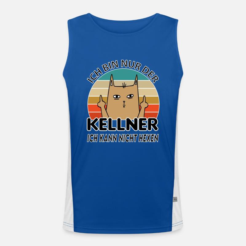 Kellner Ober Servierer Funktionelles Kontrast-Tank Top für Männer 