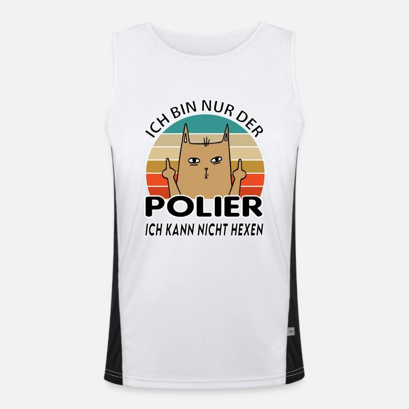 Polier Funktionelles Kontrast-Tank Top für Männer 