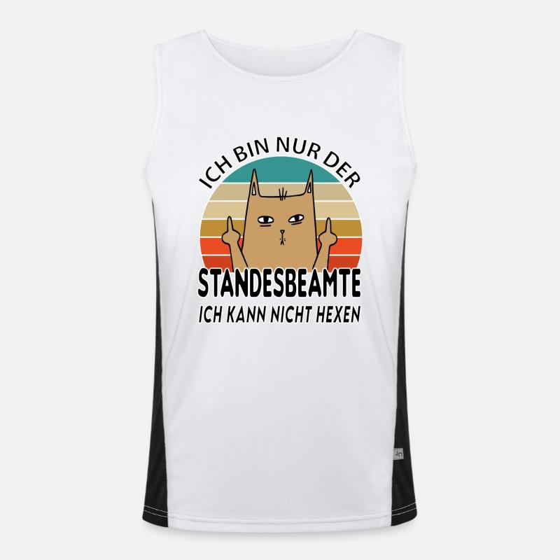 Standesbeamter Funktionelles Kontrast-Tank Top für Männer 