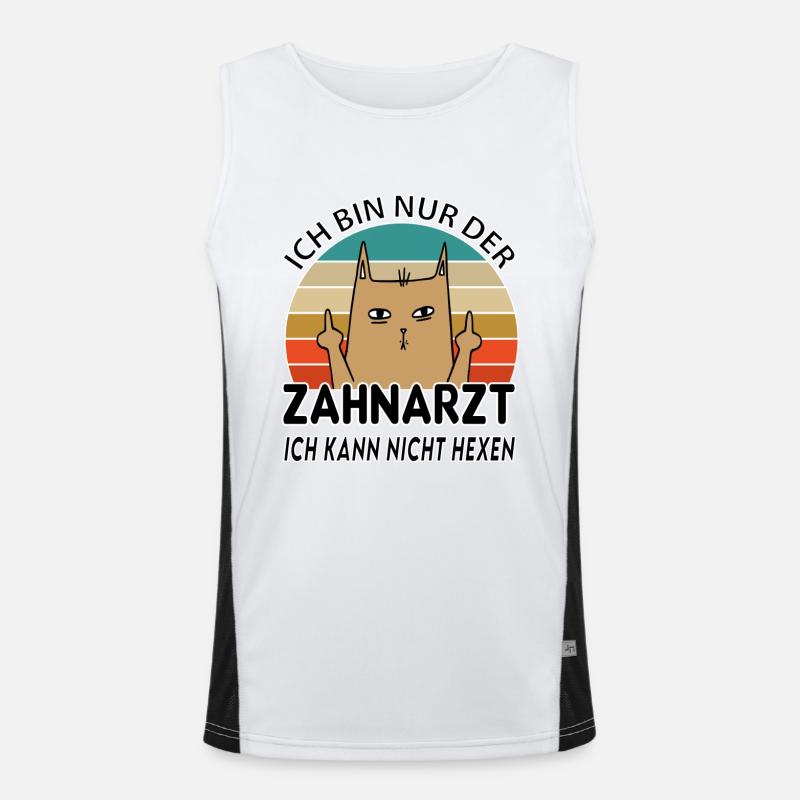 Zahnarzt Funktionelles Kontrast-Tank Top für Männer 