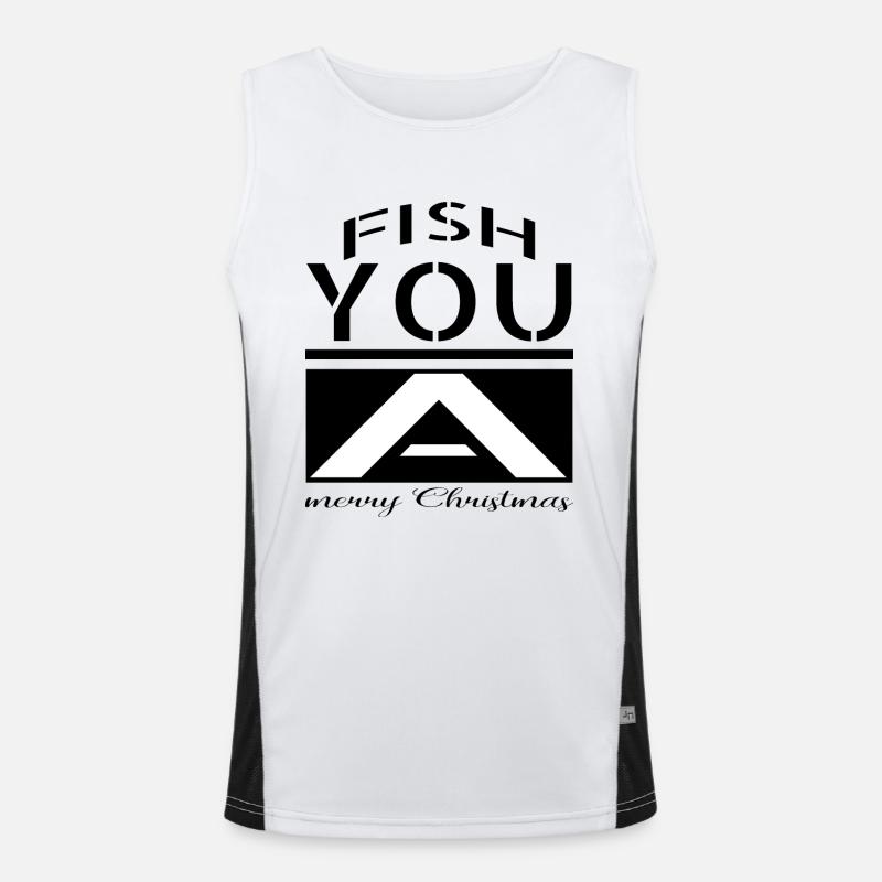 cool christmas carolina present idea Funktionelles Kontrast-Tank Top für Männer 