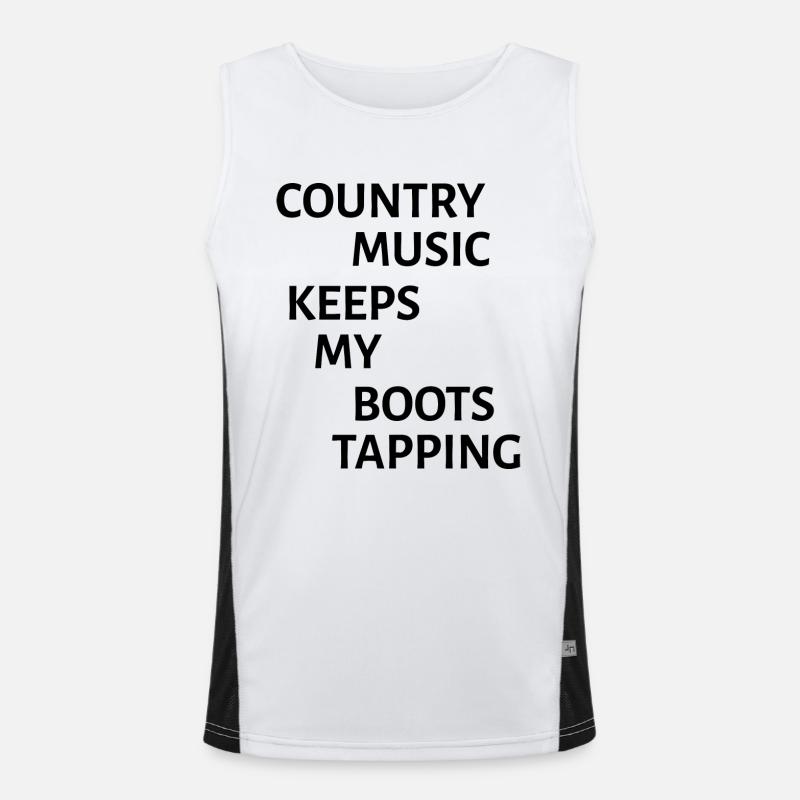 Dancing Dance Music Men's Functional Contrast Tank Top 
