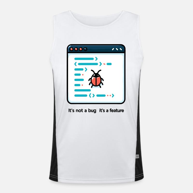 It's Not a Bug It's a Feature Men's Functional Contrast Tank Top 
