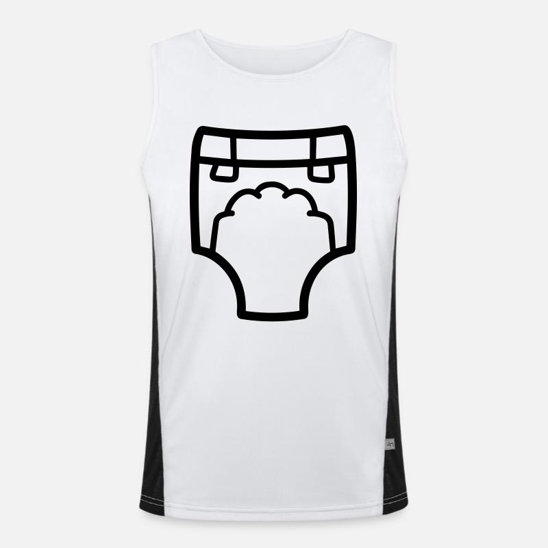 Couche Débardeur respirant contrasté Homme 