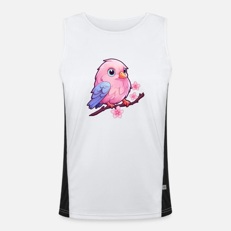mignon petit oiseau Débardeur respirant contrasté Homme 