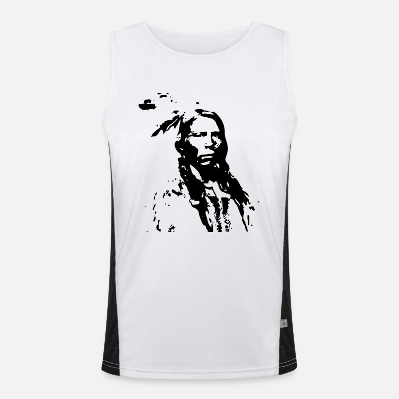 Indian chief Men's Functional Contrast Tank Top 