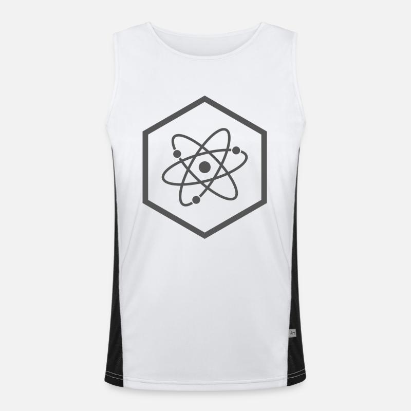 Atom Model Cosmos Particle Theory Physics All Men's Functional Contrast Tank Top 