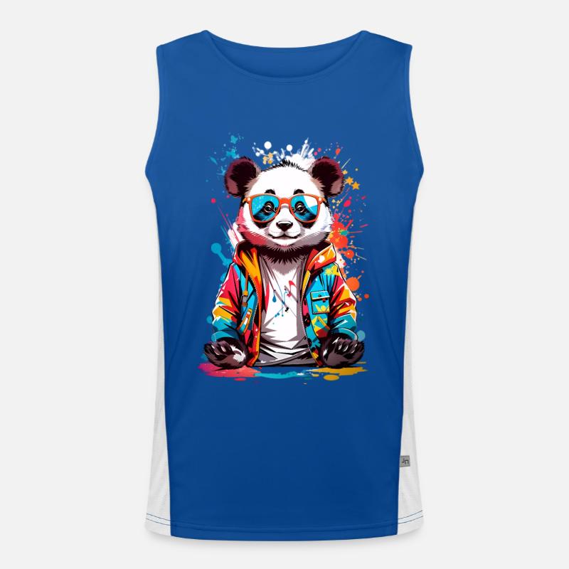 Cool Panda Débardeur respirant contrasté Homme 