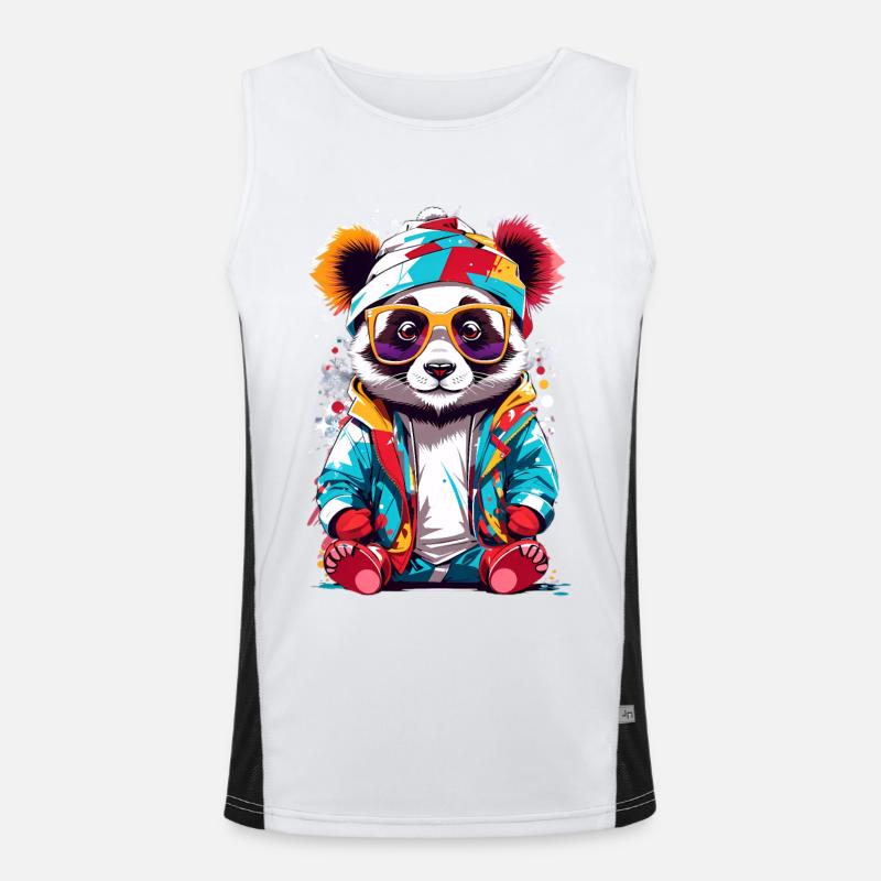 Cool Panda Débardeur respirant contrasté Homme 