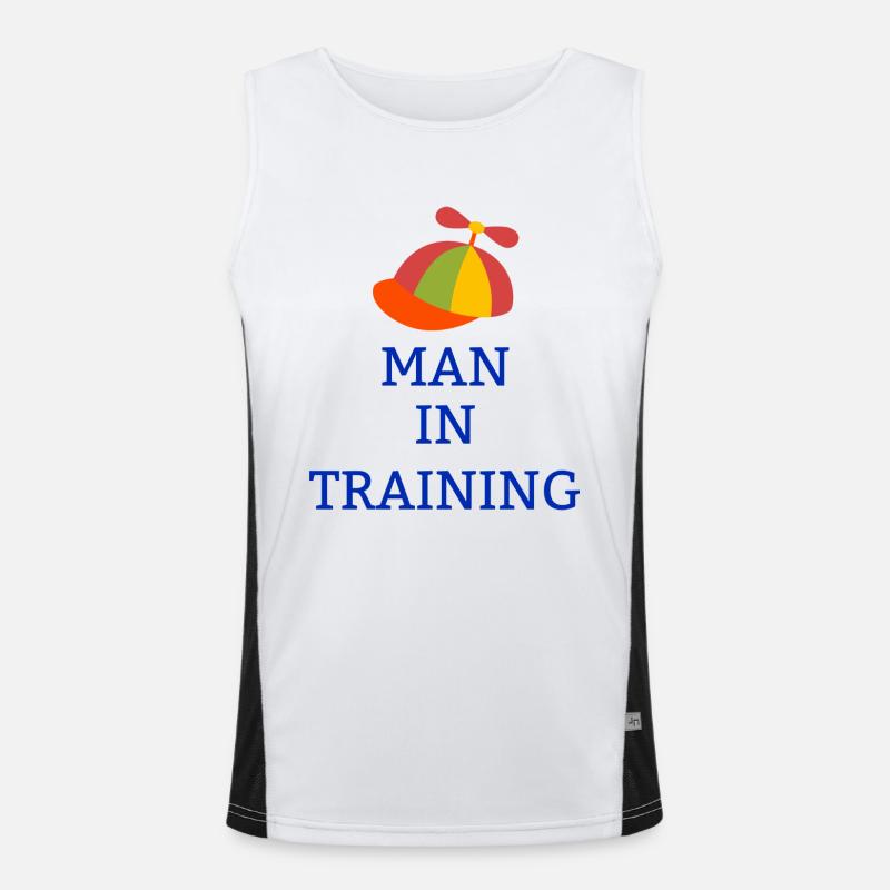 Mann im Training AI Bundy Shirt, AI Bundy No Ma Am Funktionelles Kontrast-Tank Top für Männer 