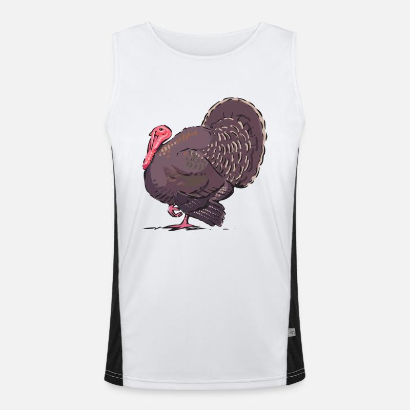 turkey Men's Functional Contrast Tank Top 