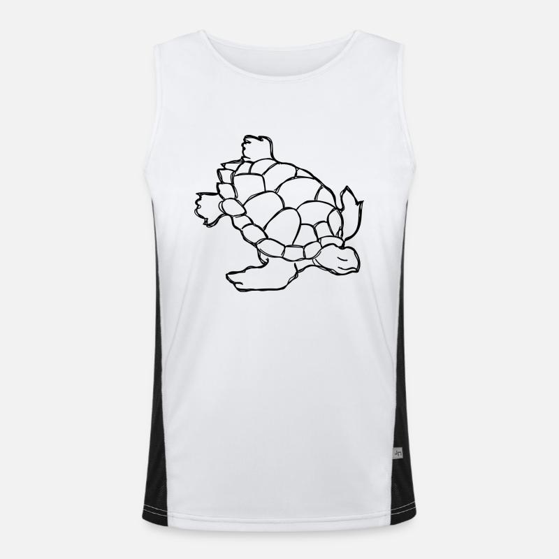 Schildkröte Funktionelles Kontrast-Tank Top für Männer 