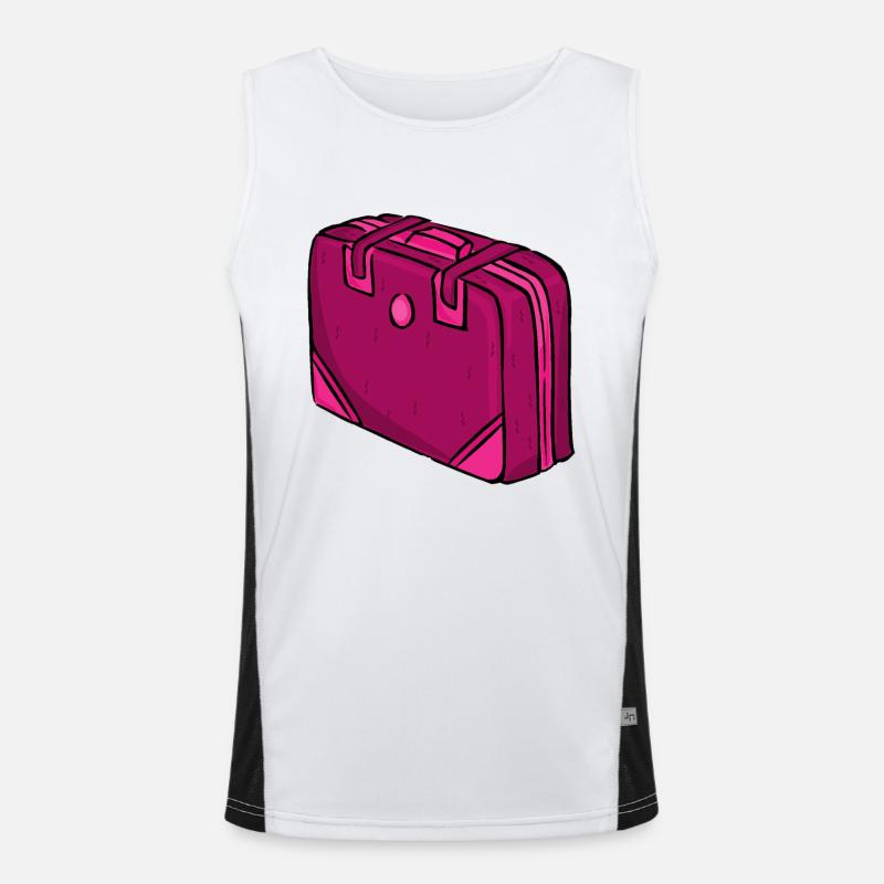 backpack suitcase backpack bag briefcase122 Men's Functional Contrast Tank Top 