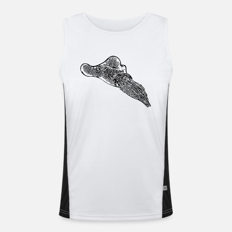 Vintage Cuttlefish Men's Functional Contrast Tank Top 