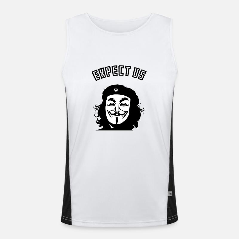 Anonymous Funktionelles Kontrast-Tank Top für Männer 