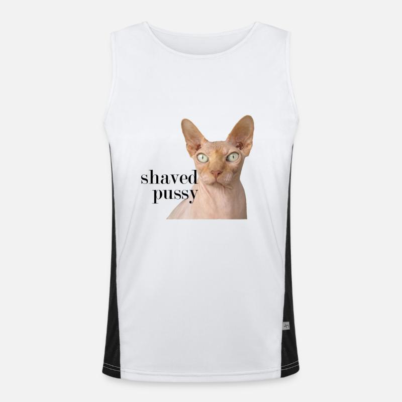 rasé chemise chat chatte Débardeur respirant contrasté Homme 