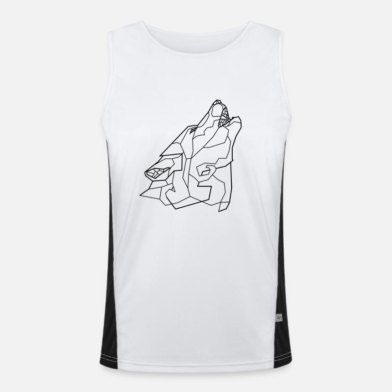Howling Wolf Men's Functional Contrast Tank Top 