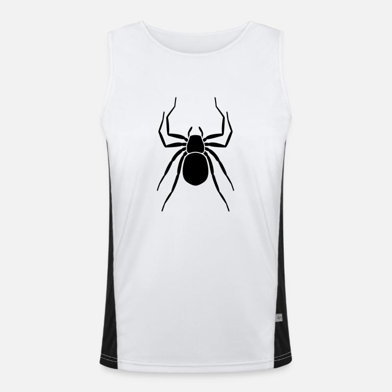 Spinne Funktionelles Kontrast-Tank Top für Männer 