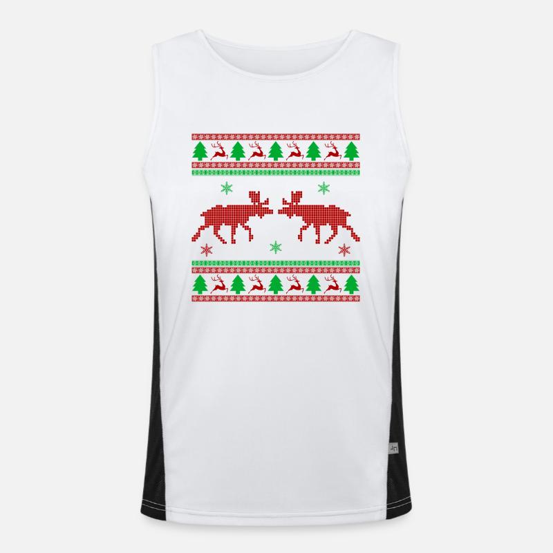 laid de Noël Débardeur respirant contrasté Homme 