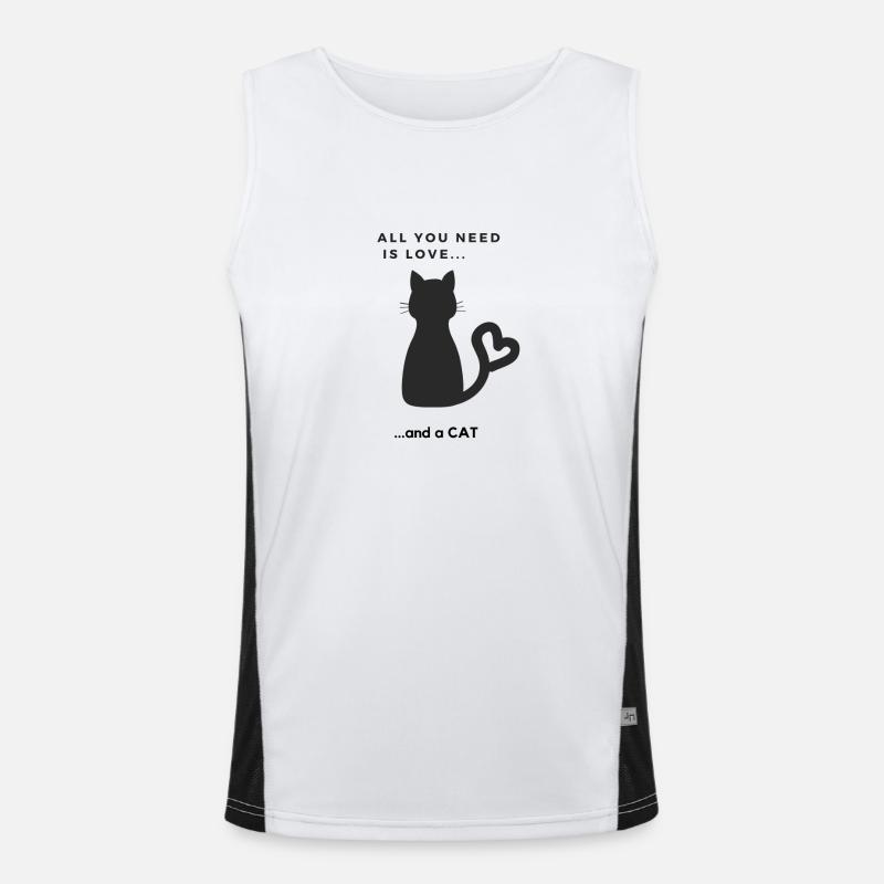 Design Chat doux Débardeur respirant contrasté Homme 