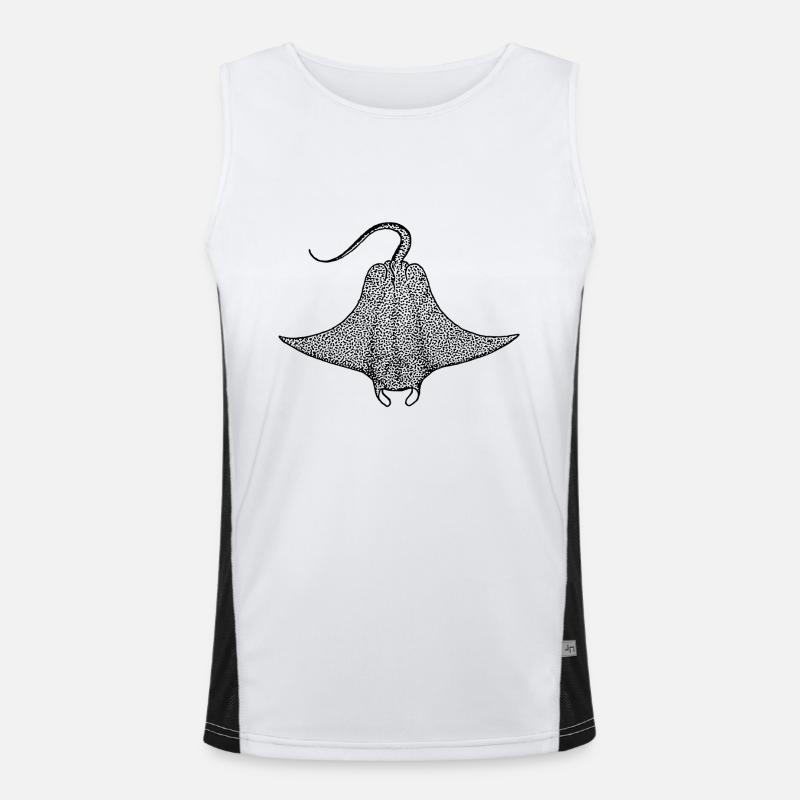 Rochen Funktionelles Kontrast-Tank Top für Männer 