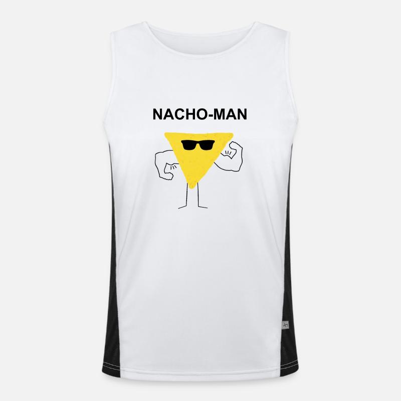 Nacho Man Macho Muskeln Geschenk Geschenkidee Funktionelles Kontrast-Tank Top für Männer 