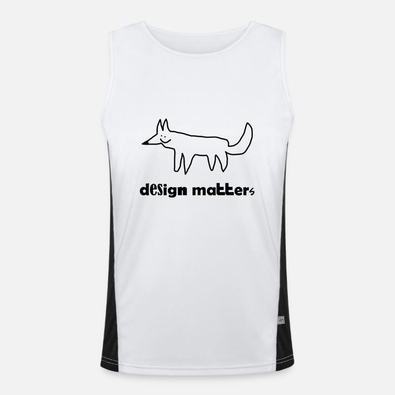 questions de conception Débardeur respirant contrasté Homme 