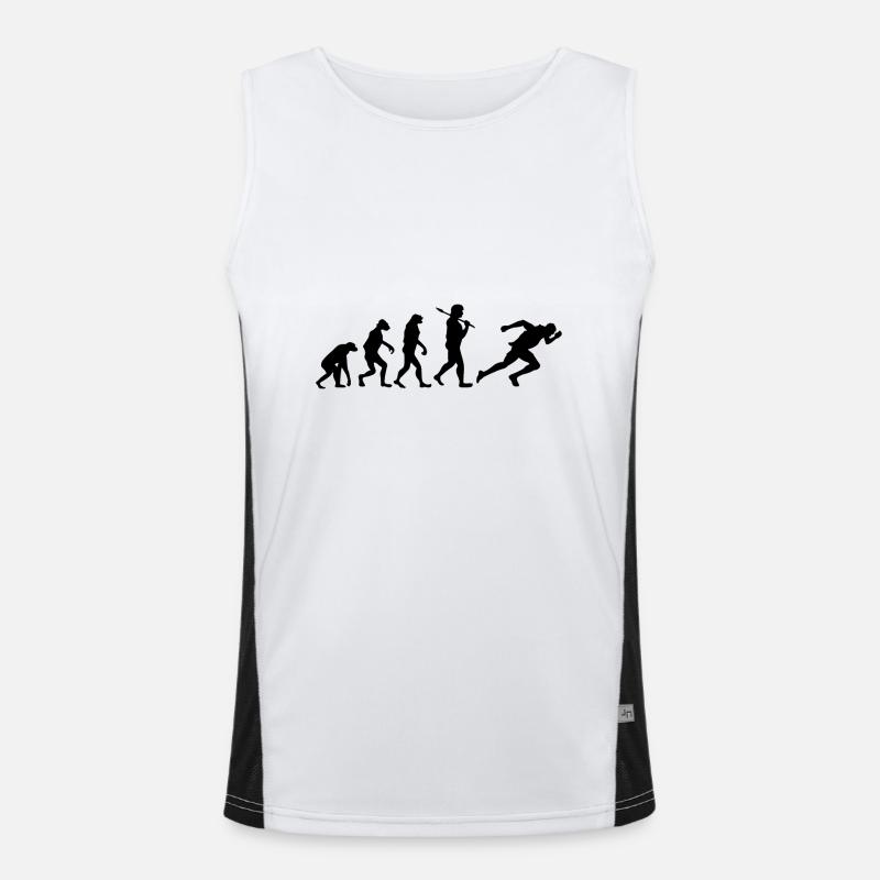 Evolution running running gift Sprint Sport Men's Functional Contrast Tank Top 