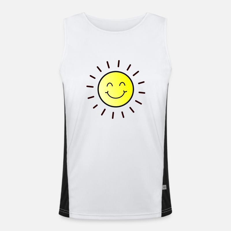 Sun summer Men's Functional Contrast Tank Top 