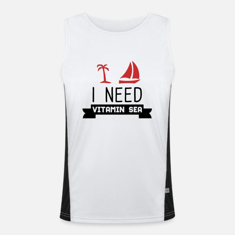 URLAUB Funktionelles Kontrast-Tank Top für Männer 