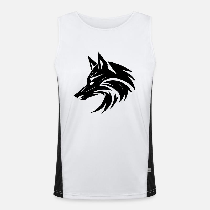 Beautiful stylish fox Men's Functional Contrast Tank Top 