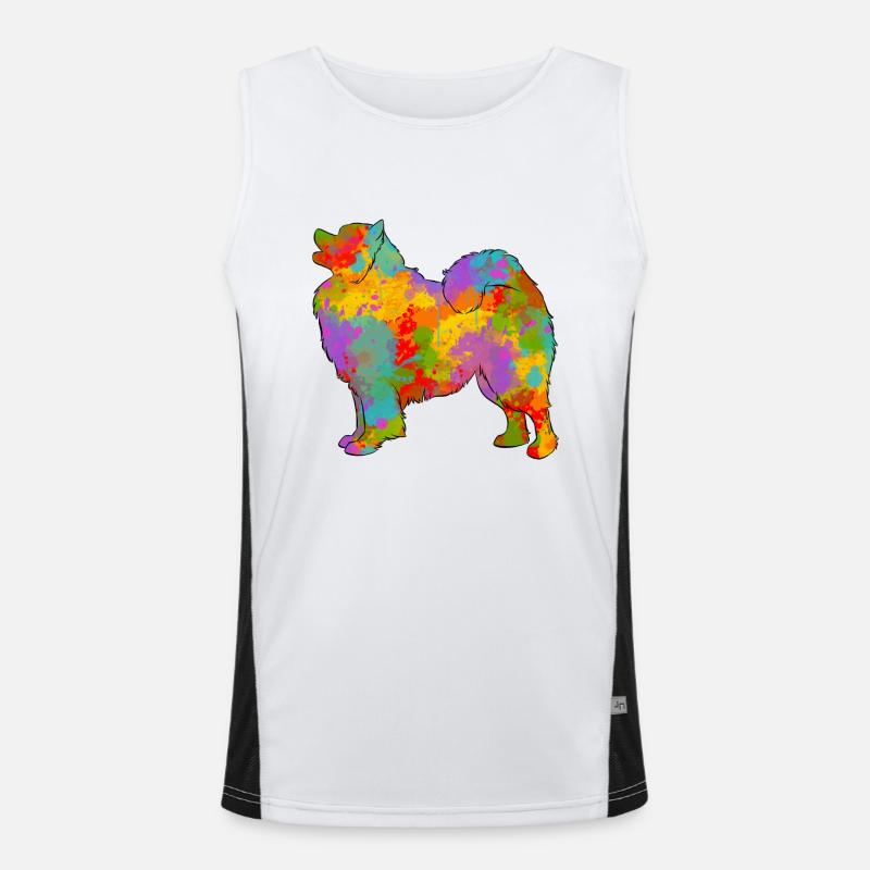 Samojeden Multicolor Funktionelles Kontrast-Tank Top für Männer 