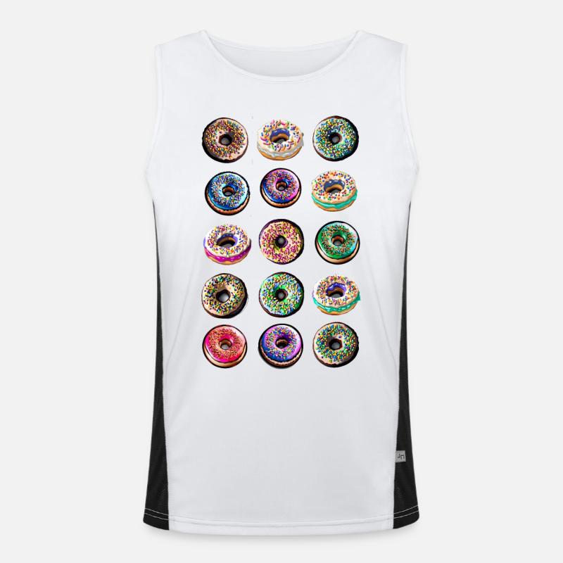 Donuts Humor Design Débardeur respirant contrasté Homme 