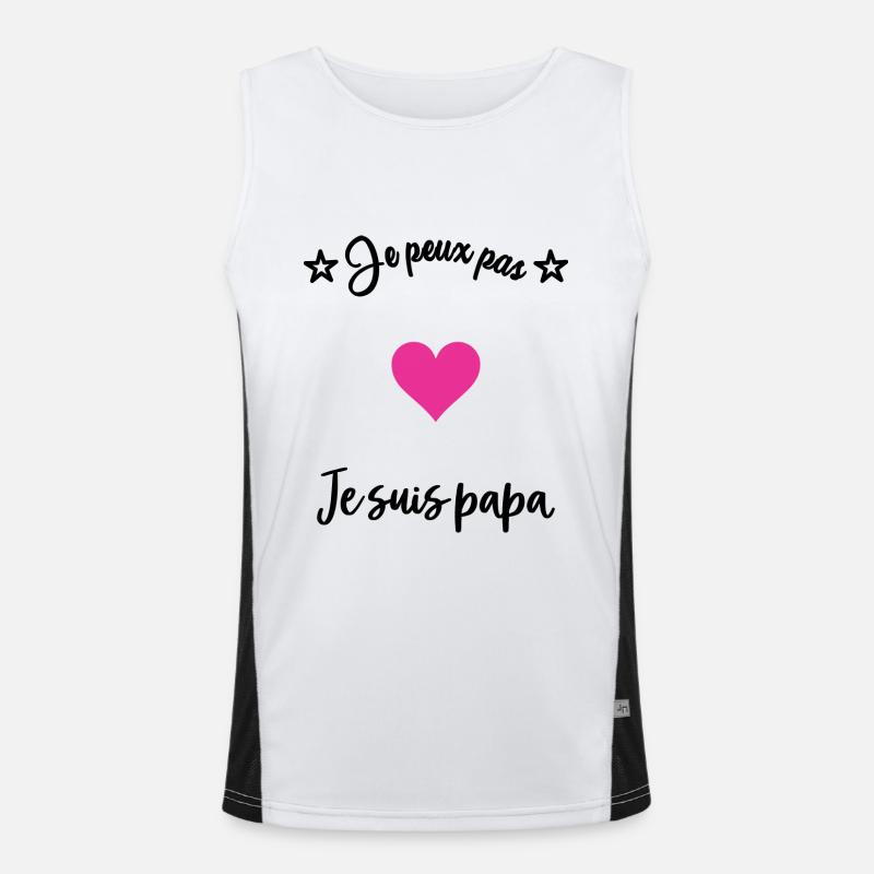 PAPA Funktionelles Kontrast-Tank Top für Männer 