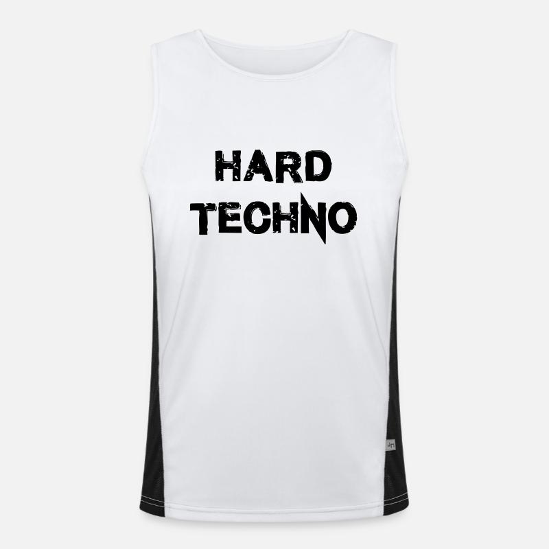 Hard Techno Funktionelles Kontrast-Tank Top für Männer 