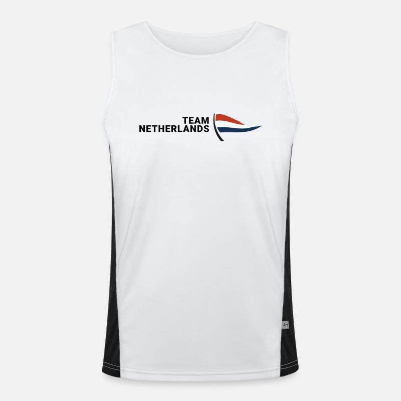Team Nederlands Funktionelles Kontrast-Tank Top für Männer 