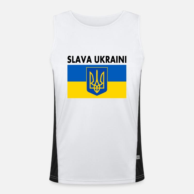 Slava ukraini Débardeur respirant contrasté Homme 