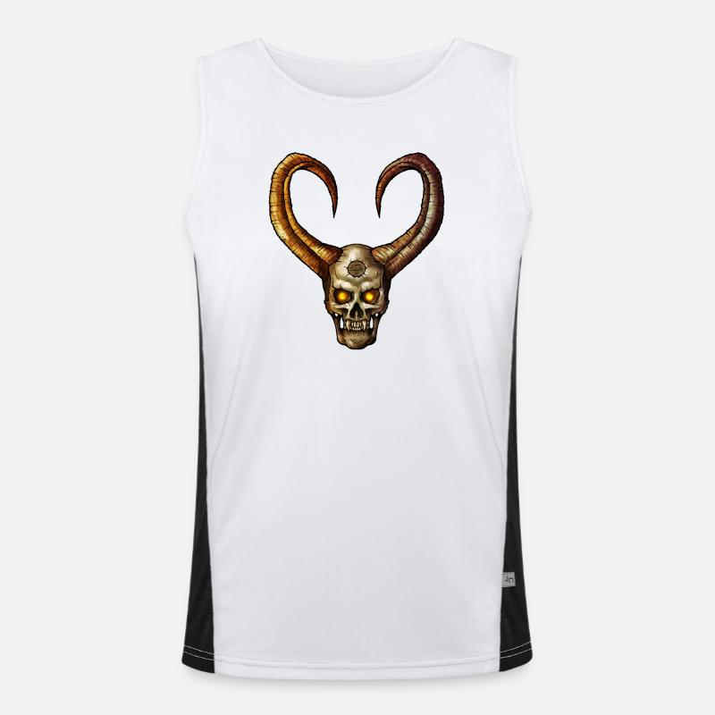 Devil Skull 4 Men's Functional Contrast Tank Top 