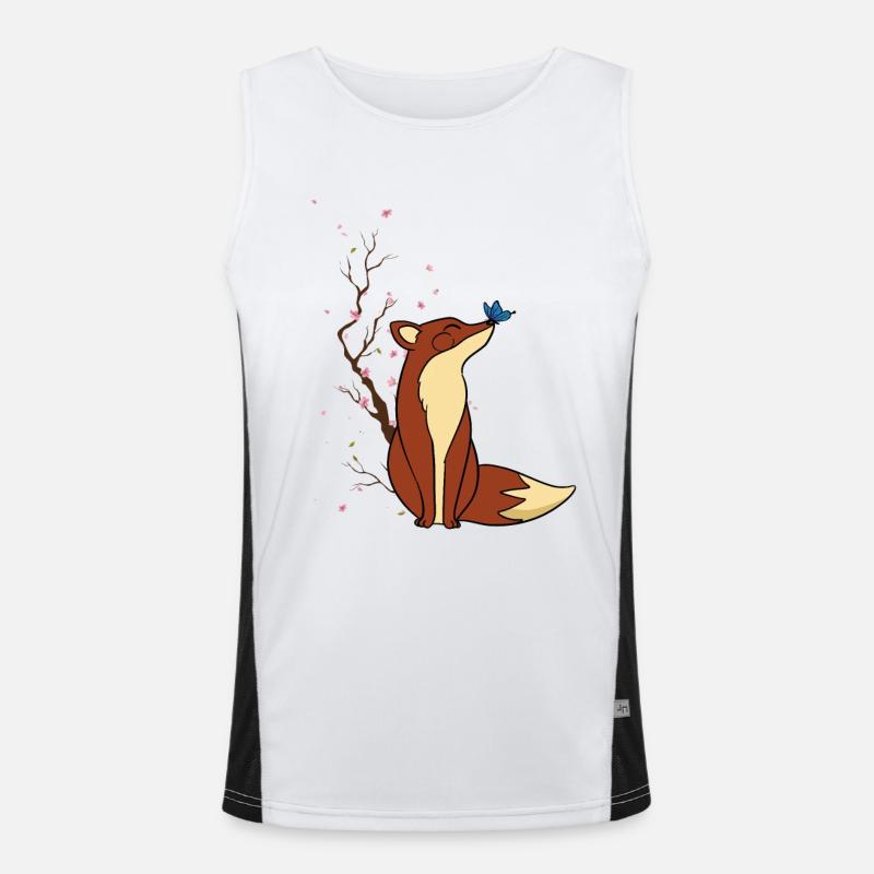 Fuchs Funktionelles Kontrast-Tank Top für Männer 