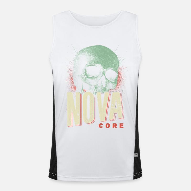 Nova Core Schädel Funktionelles Kontrast-Tank Top für Männer 