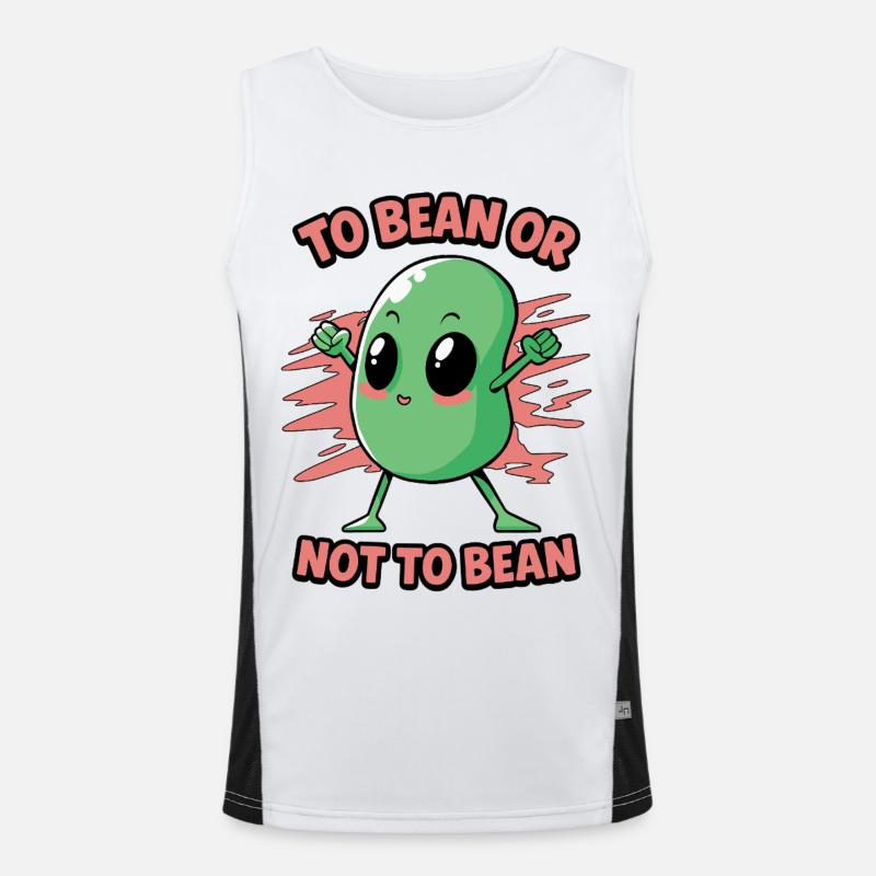Bohne oder nicht Bohne Funktionelles Kontrast-Tank Top für Männer 