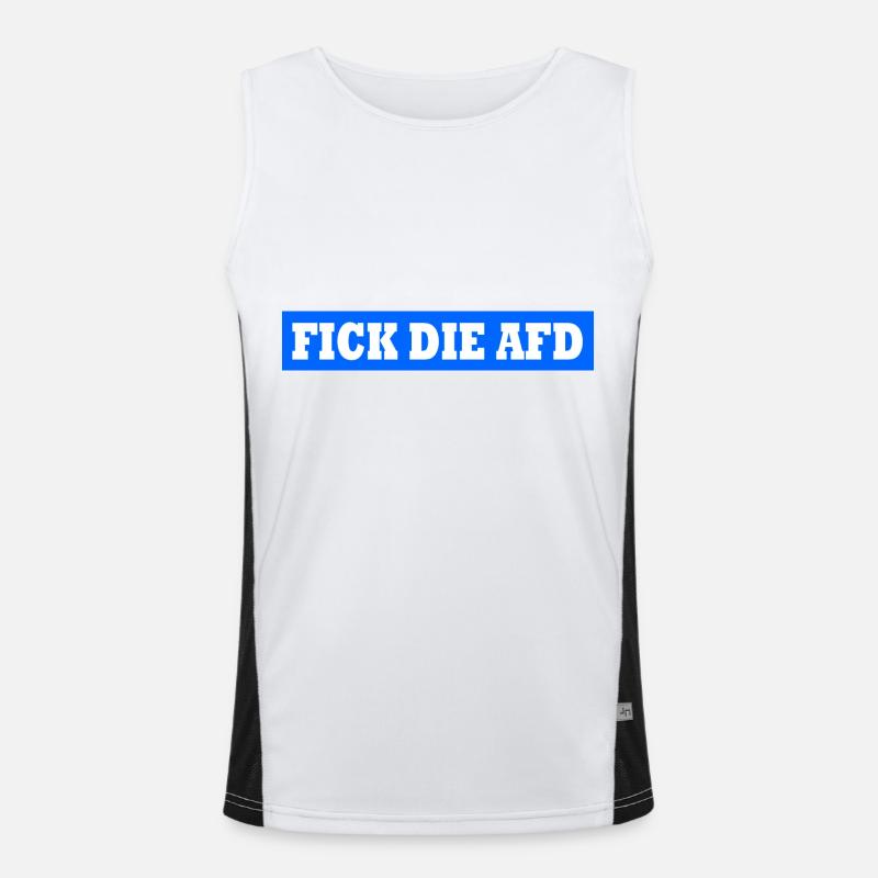 Fick die afd Funktionelles Kontrast-Tank Top für Männer 