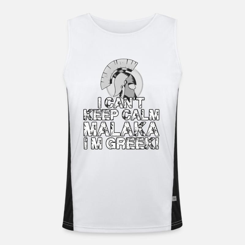 Casque Sparta grec Grèce Malaka Hellas Débardeur respirant contrasté Homme 