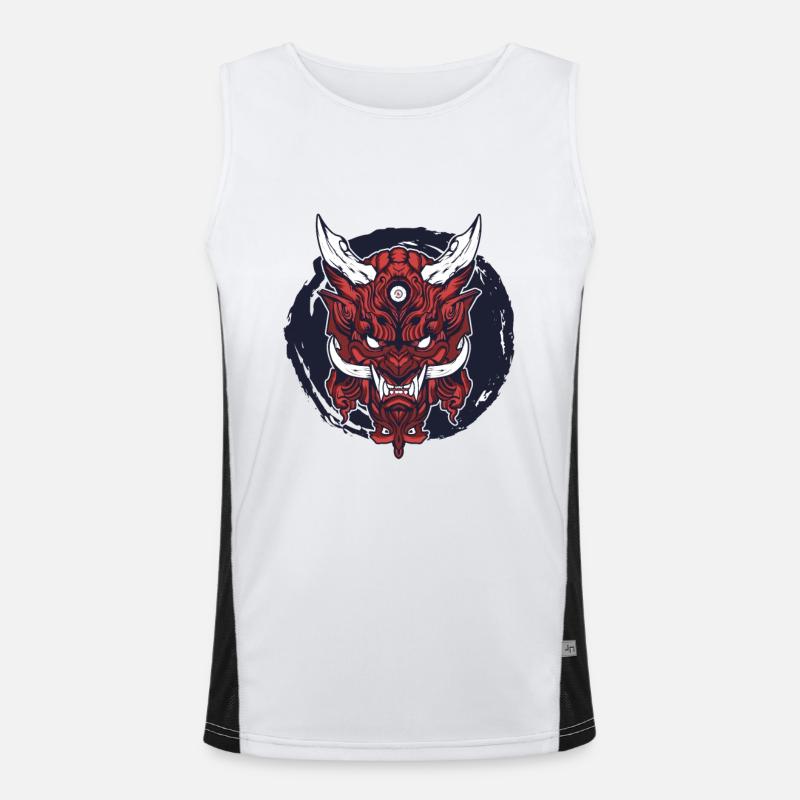 Diable Krampus Evil Perch Run Débardeur respirant contrasté Homme 