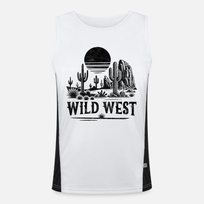 Far West Débardeur respirant contrasté Homme 