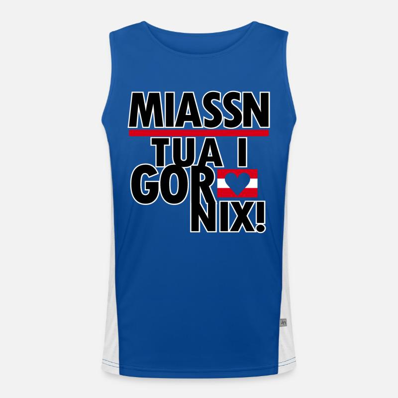 Austrian dialect Styrian Men's Functional Contrast Tank Top 