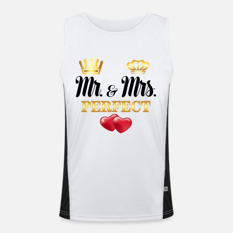 Mr & Mrs Perfect Men's Functional Contrast Tank Top 